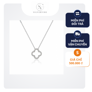 Dây Chuyền Bạc Cỏ Bốn Lá Silver Vibe – Biểu Tượng Của May Mắn Và Thanh Lịch