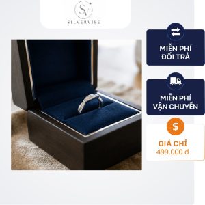 Nhẫn bạc nữ tối giản Silver Vibe - Hiện đại