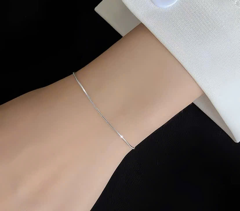 Lắc Tay Bạc Nữ Silver Vibe Thanh Mảnh Sang Trọng - Ảnh 2